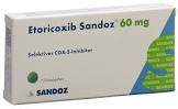 ETORICOXIB Sandoz cpr pell 60 mg 28 pce