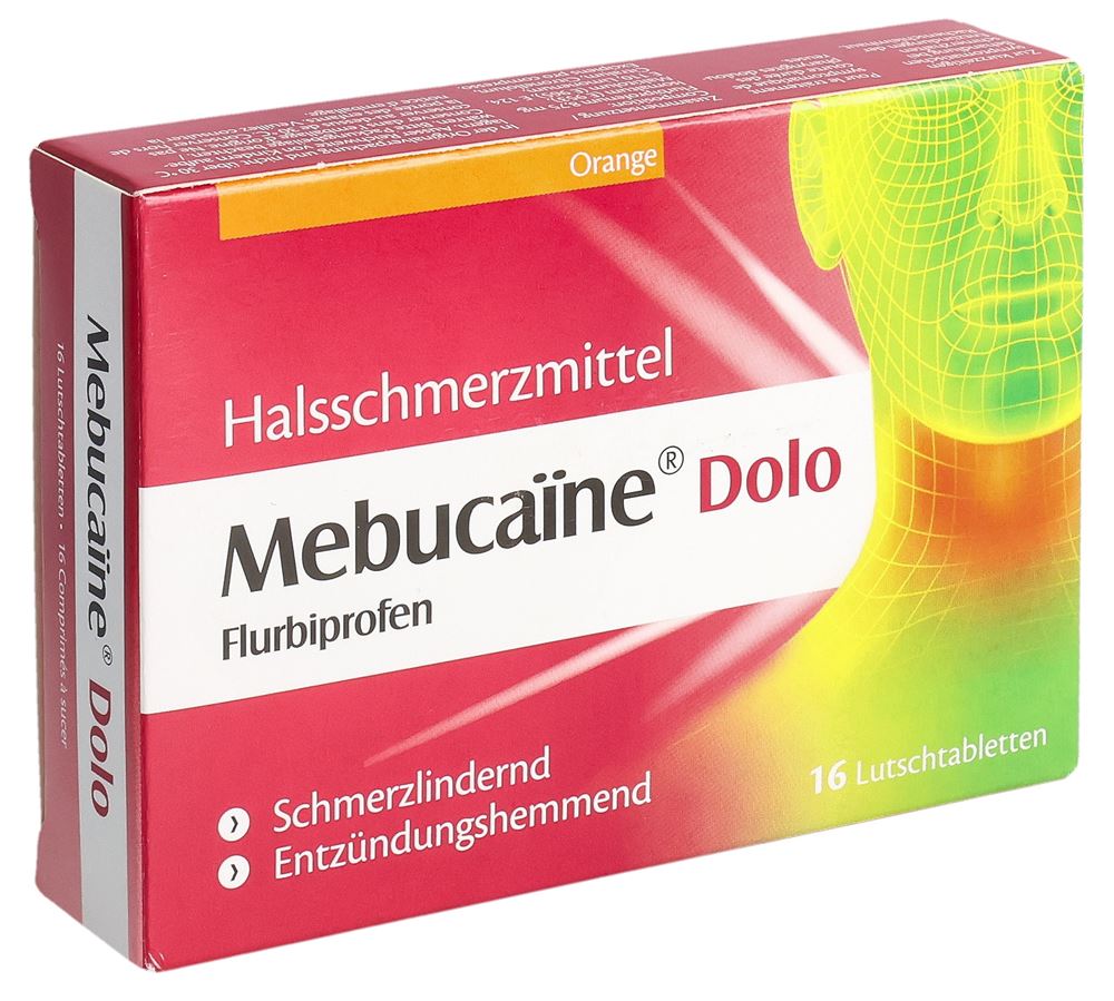 MEBUCAÏNE Dolo cpr sucer 8.75 mg 16 pce