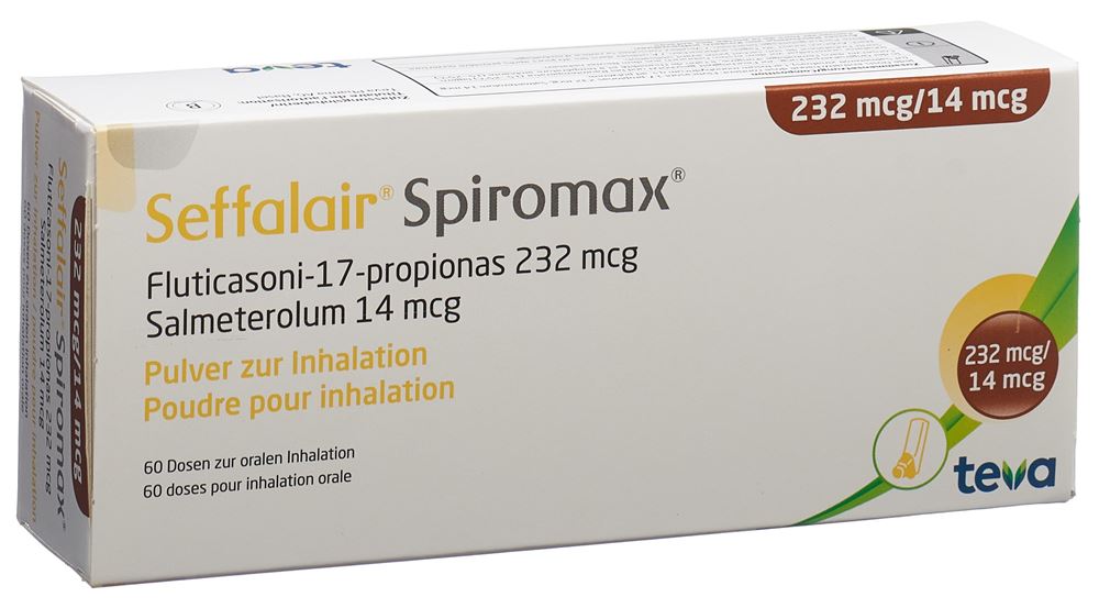 SEFFALAIR SPIROMAX pdr inh 232/14 mcg 60 dos