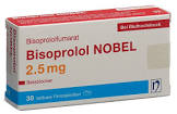 Bisoprolol NOBEL 2.5 mg, Filmtabletten