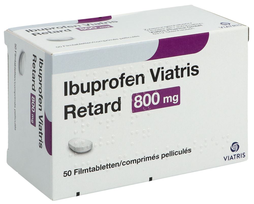 IBUPROFEN Viatris cpr pell ret 800 mg 50 pce