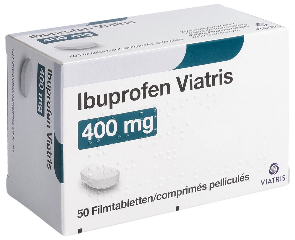 IBUPROFEN Viatris cpr pell 400 mg 50 pce
