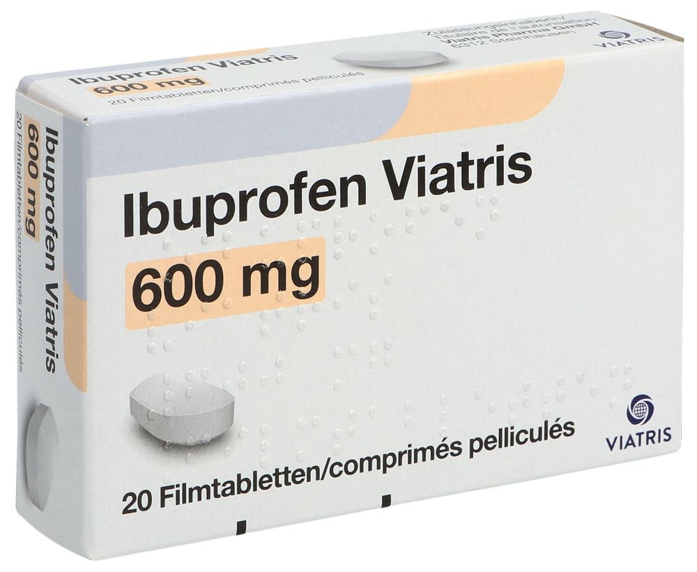 IBUPROFEN Viatris cpr pell 600 mg 20 pce
