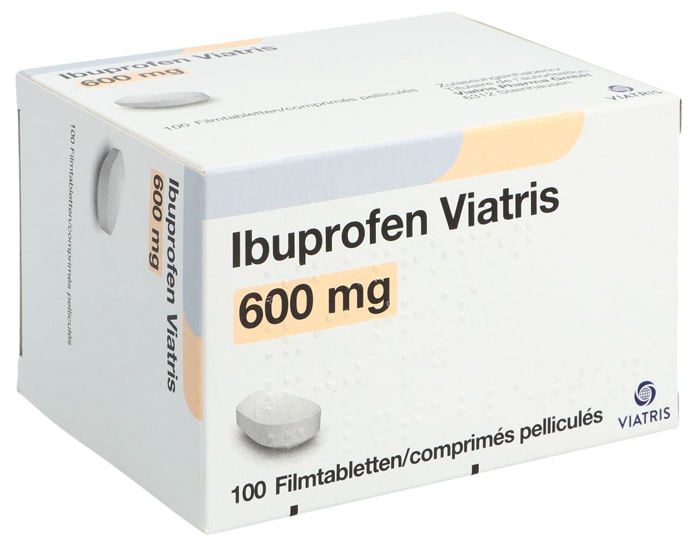 IBUPROFEN Viatris cpr pell 600 mg 100 pce