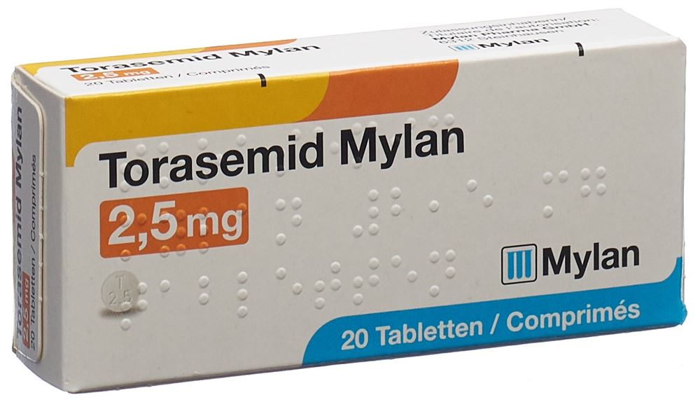 TORASEMID Mylan cpr 2.5 mg 20 pce