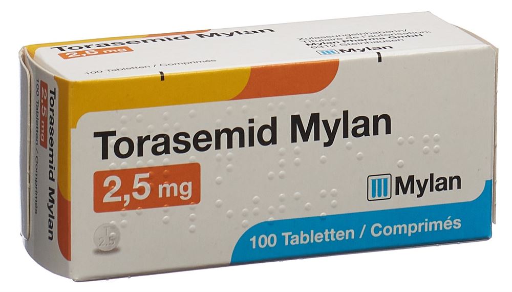TORASEMID Mylan cpr 2.5 mg 100 pce