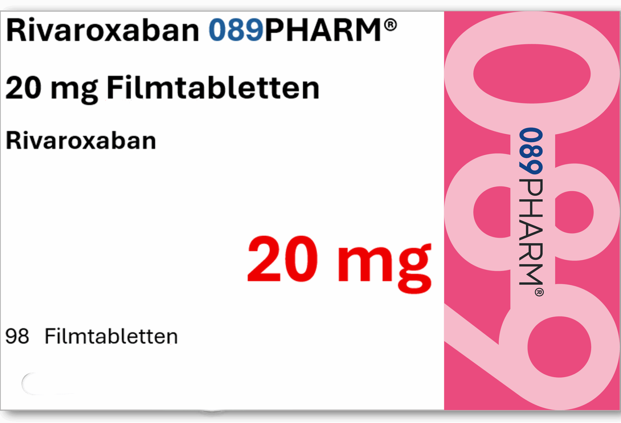 Rivaroxaban NOBEL 20 mg, Filmtabletten