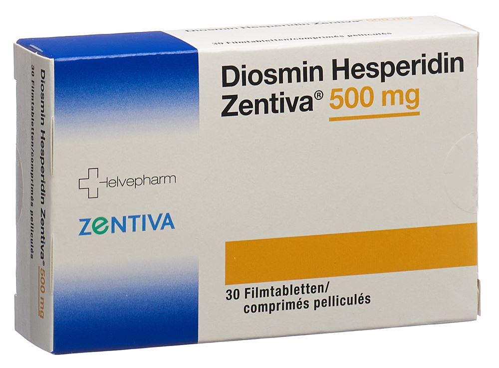 Diosmin Hesperidin Zentiva 500 mg, Filmtabletten