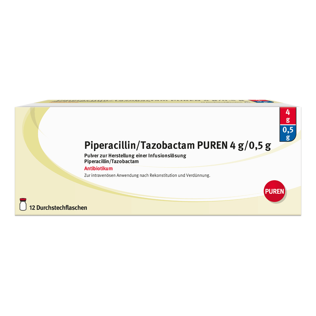 Piperacillin/Tazobactam-Teva 4.5 g, Pulver zur Herstellung einer Infusionslösung