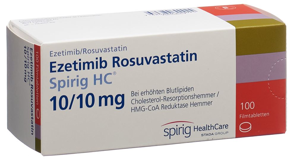 Ezetimib Rosuvastatin Spirig HC 10 mg / 10 mg, Filmtabletten