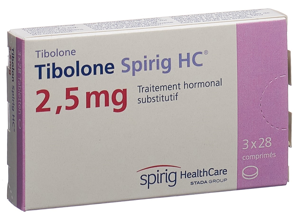 TIBOLONE Spirig HC cpr 2.5 mg 3 x 28 pce