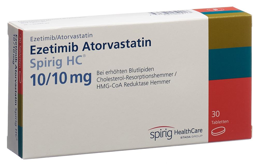 EZETIMIBE ATORVAST Spirig HC cpr 10/10mg 30 pce