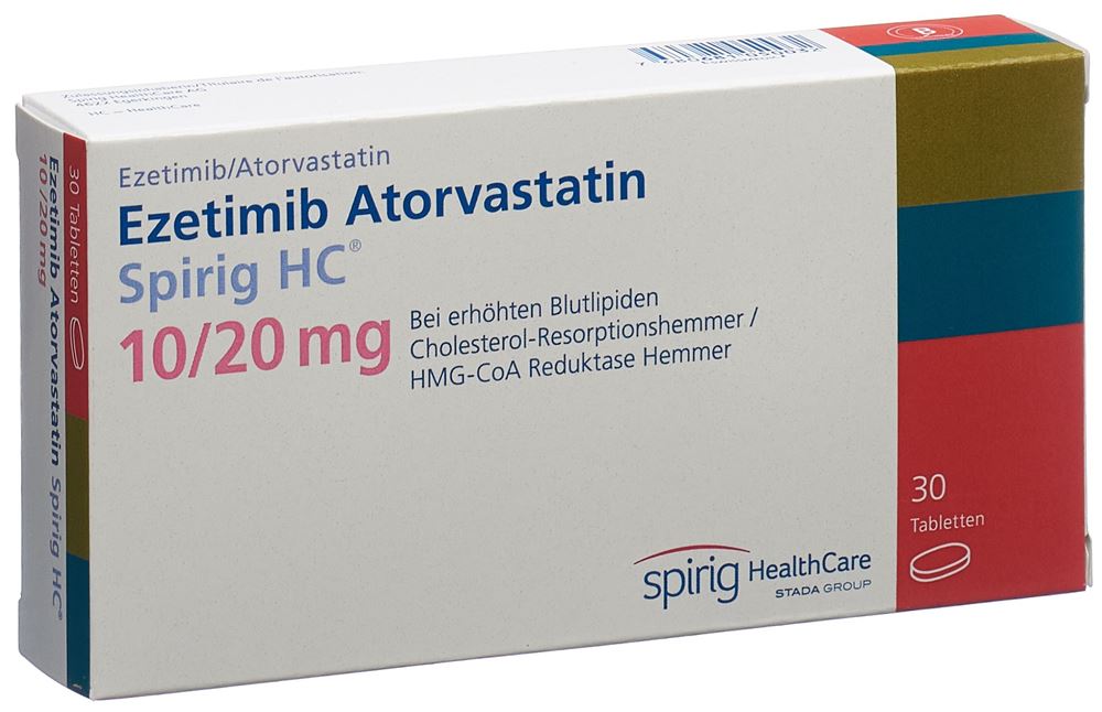 EZETIMIBE ATORVAST Spirig HC cpr 10/20mg 30 pce