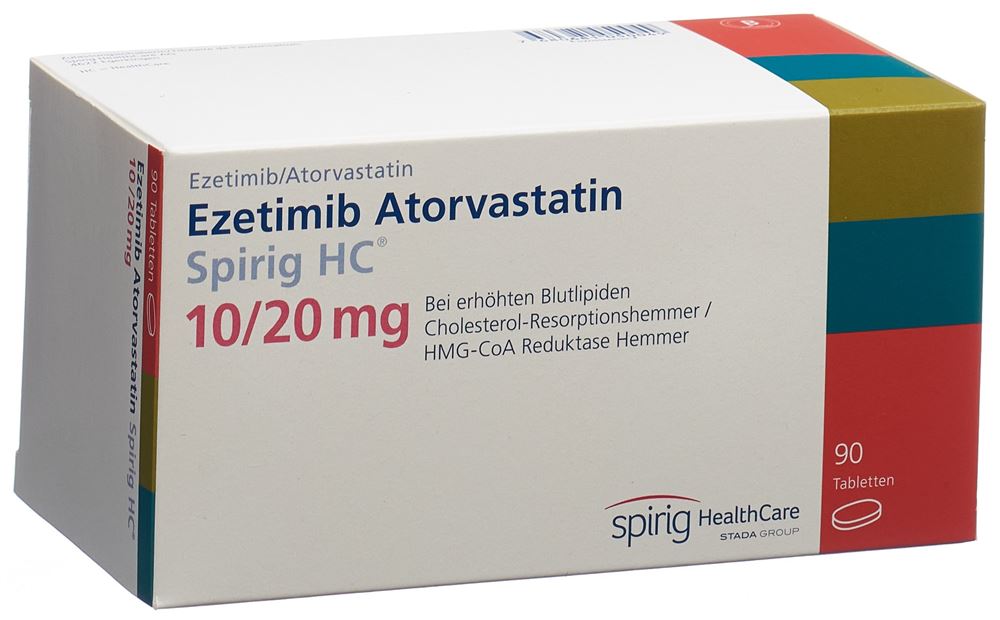 EZETIMIBE ATORVAST Spirig HC cpr 10/20mg 90 pce