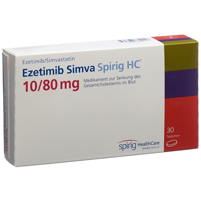 Ezetimib Atorvastatin Spirig HC 10 mg / 40 mg, Tabletten