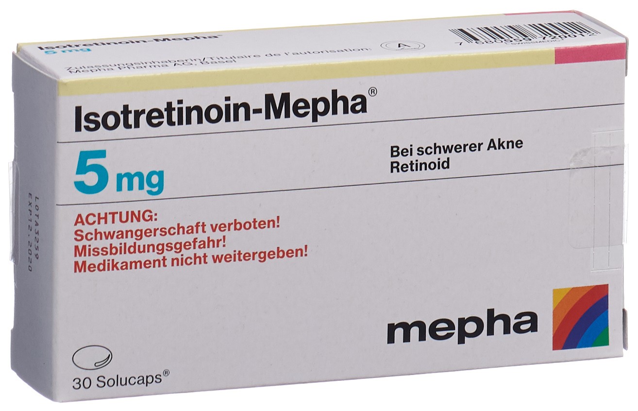 Isotretinoin Sandoz 5mg, Weichkapseln