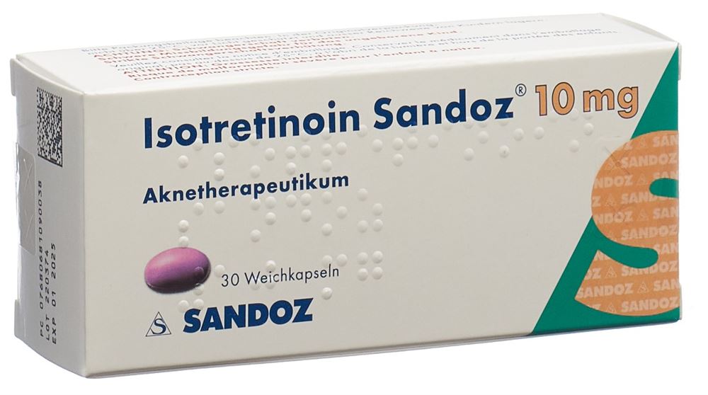 ISOTRETINOIN Sandoz caps moll 10 mg 30 pce