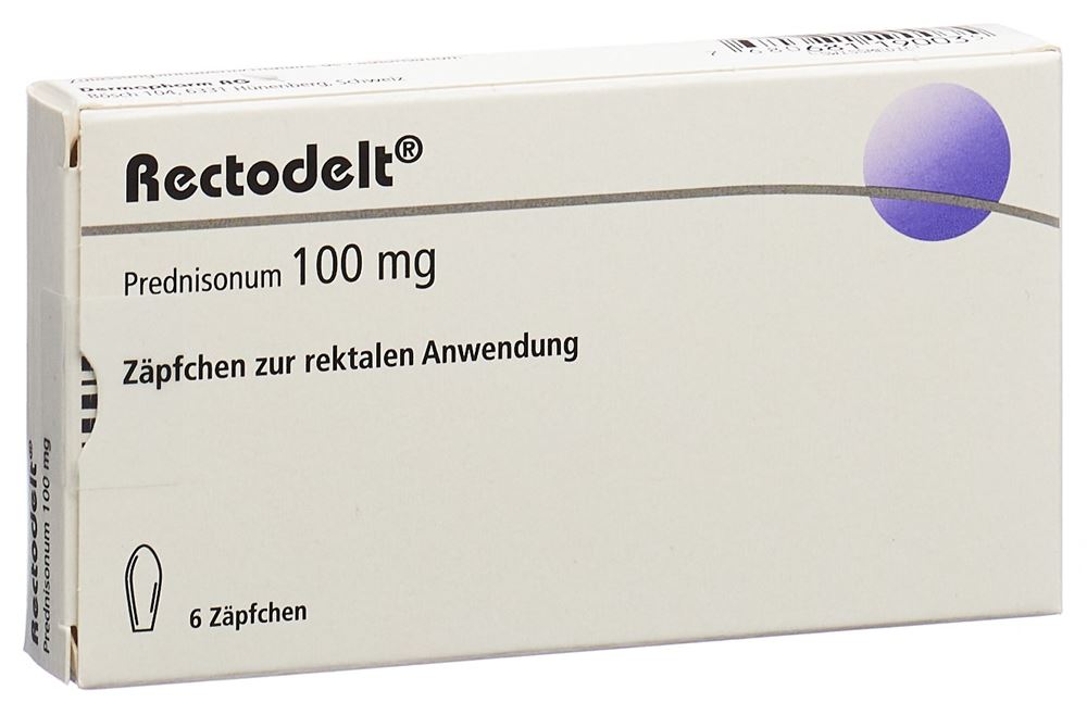 RECTODELT supp 100 mg 6 pce