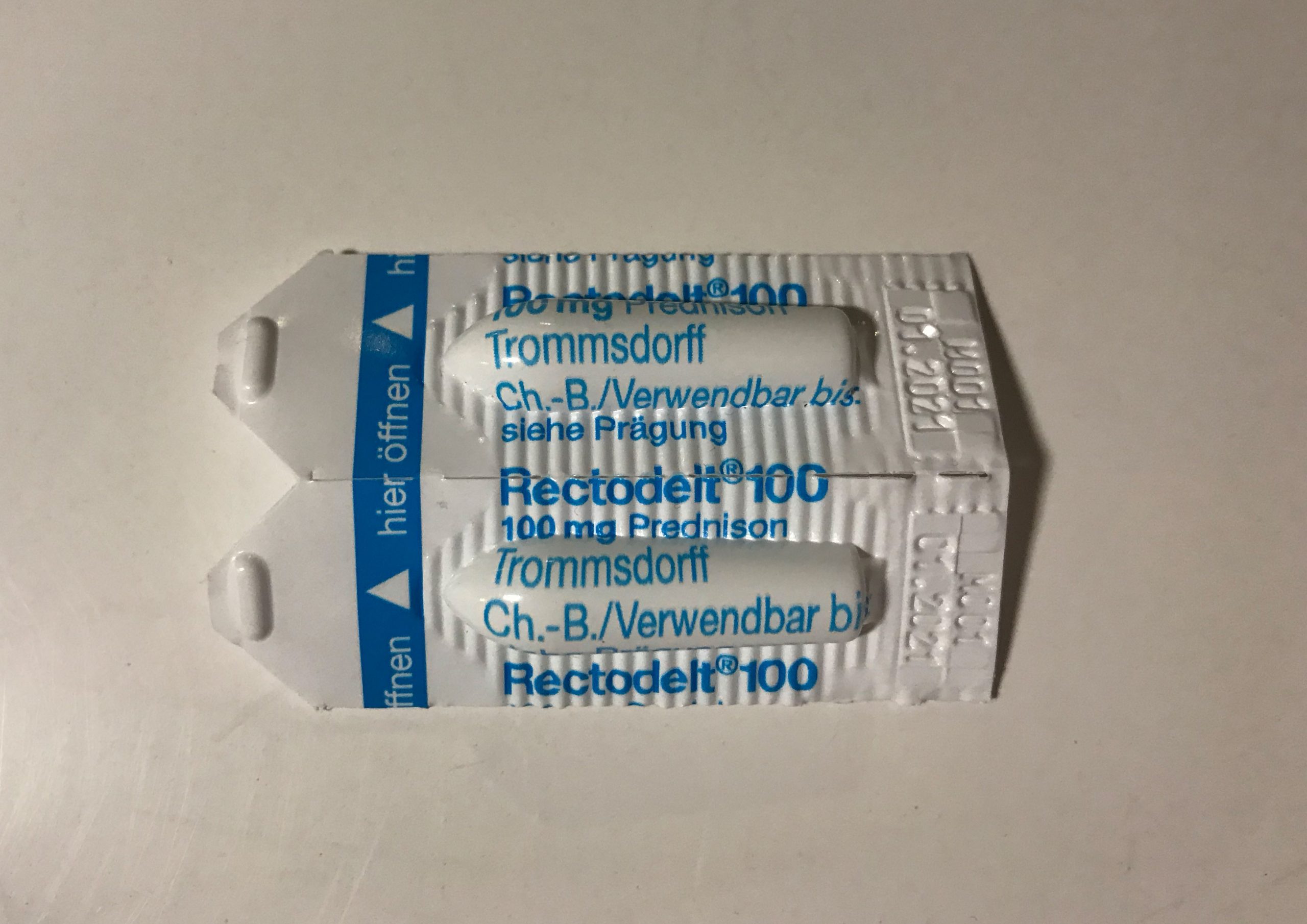 Rectodelt, Zäpfchen