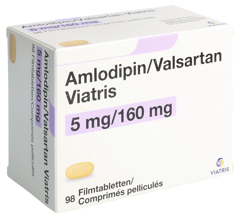 AMLODIPIN VALSARTAN Viatris cpr pell 5/160 98 pce