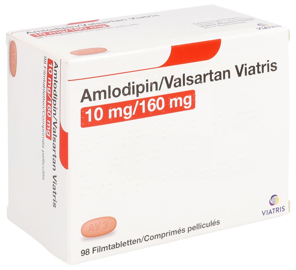 AMLODIPIN VALSARTAN Viatris cpr pell 10/160 98 pce