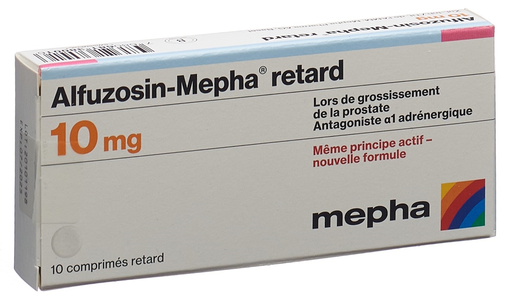 ALFUZOSIN Mepha retard cpr ret 10 mg 10 pce