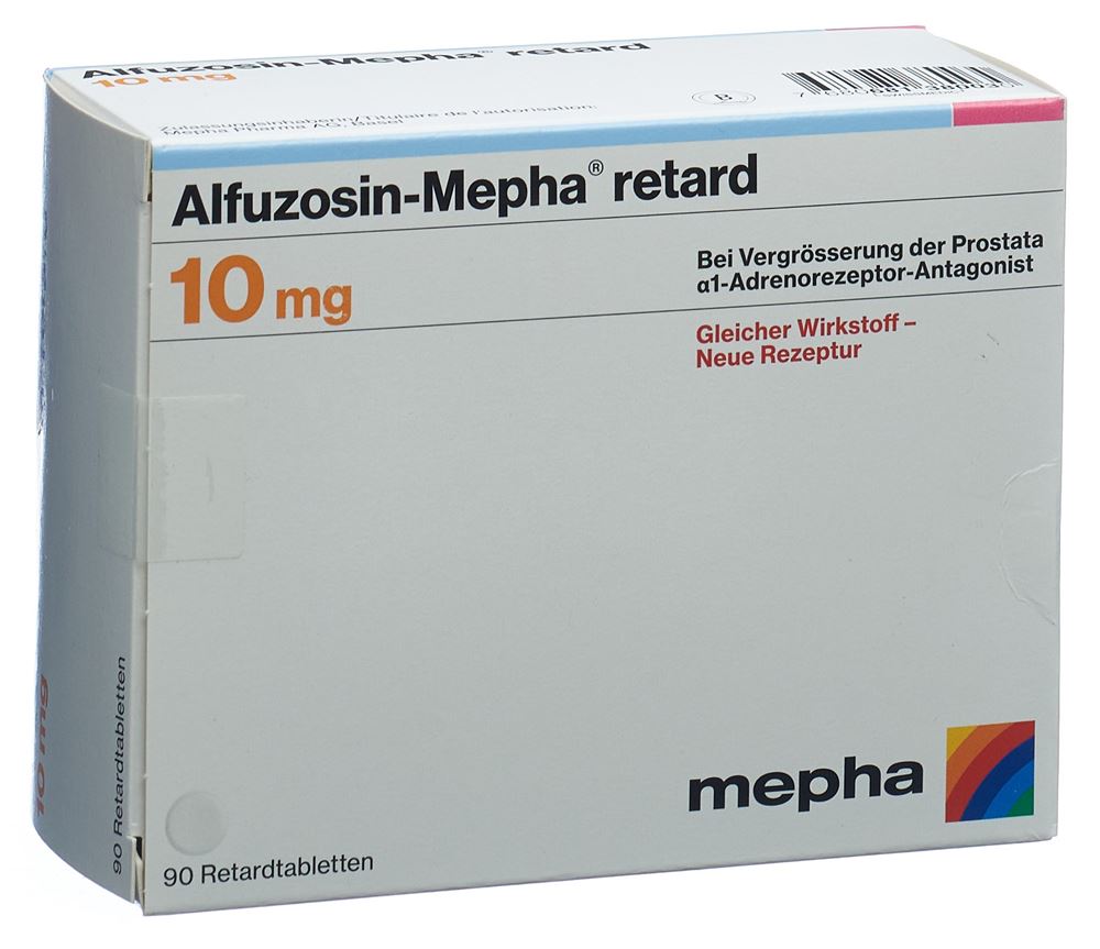 ALFUZOSIN Mepha retard cpr ret 10 mg 90 pce