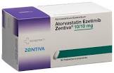 ATORVASTATIN Ezetimib Zentiva cpr 10/10mg 90 pce