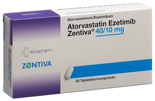 ATORVASTATIN Ezetimib Zentiva cpr 80/10mg 90 pce