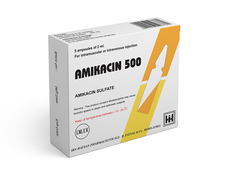AMIKACIN Ideogen conc perf 500 mg/2ml 5 x 2 ml