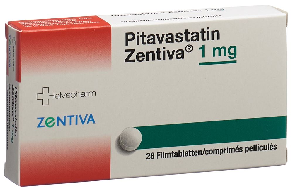 PITAVASTATIN Zentiva cpr pell 1 mg 28 pce