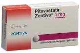 Pitavastatin Zentiva 4 mg, Filmtabletten