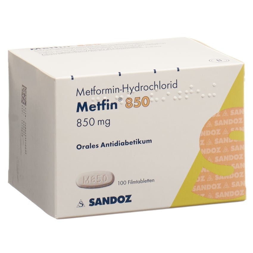 Metformin Zentiva 850 mg, Filmtabletten