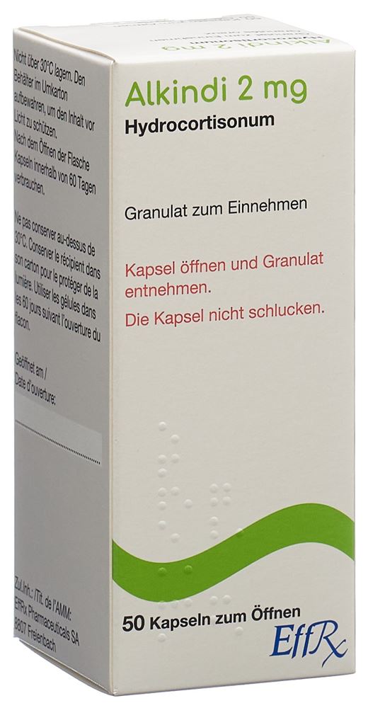 ALKINDI granulés 2 mg gél à ouvrir fl 50 pce