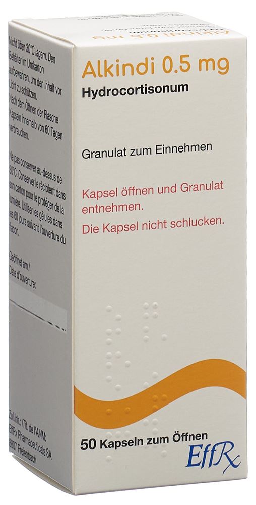 ALKINDI gran 5 mg gélules à ouvrir fl 50 pce
