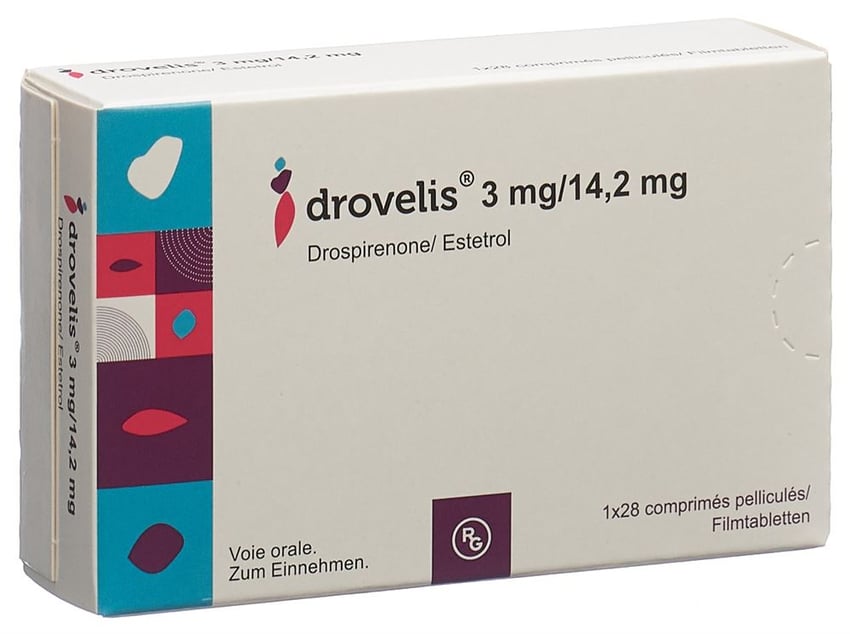 DROVELIS cpr pell 3 mg/14.2 mg 6 x 28 pce