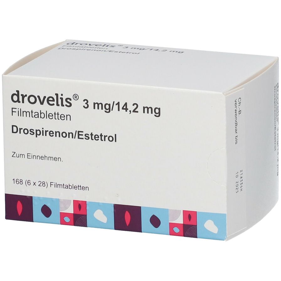 Drovelis 3 mg/14.2 mg, Filmtabletten