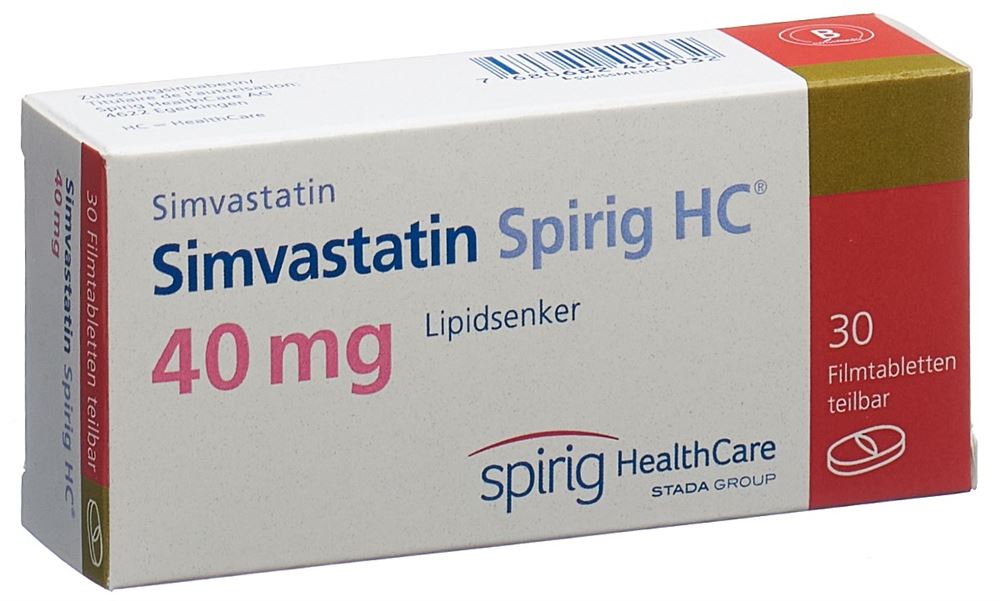 SIMVASTATINE Spirig HC cpr pell 40 mg 30 pce