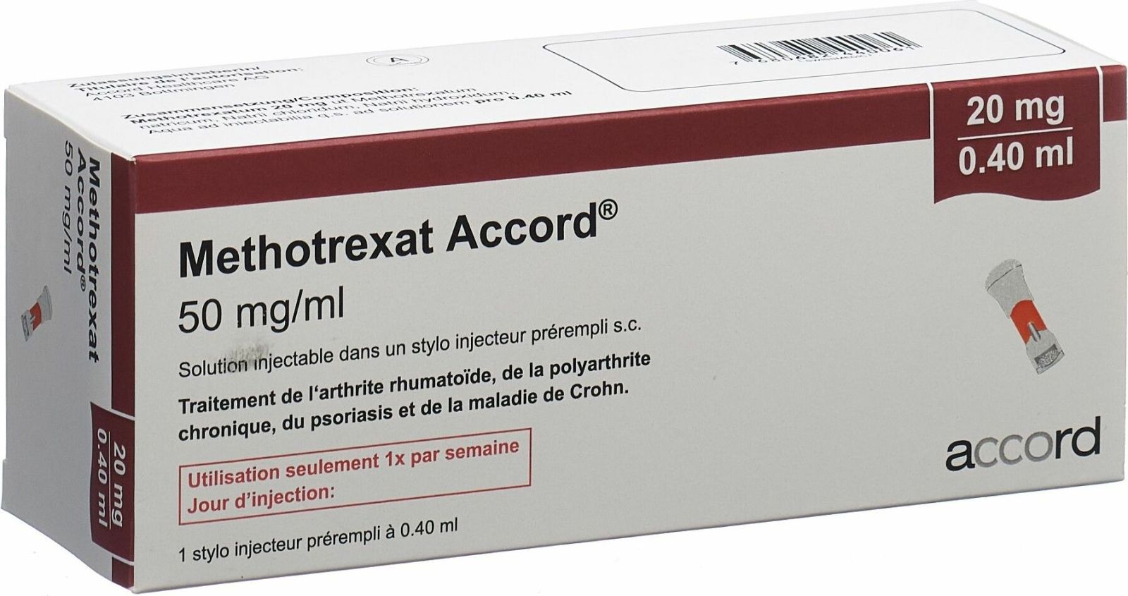 METHOTREXAT Accord 10 mg/0.2ml inj pré 0.2 ml