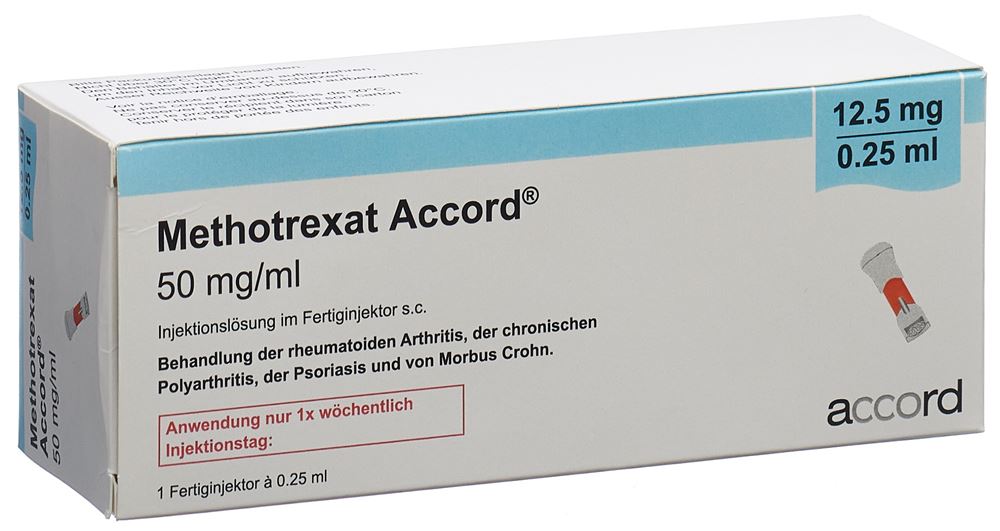 METHOTREXAT Accord 12.5mg/0.25ml sol inj stylo pré