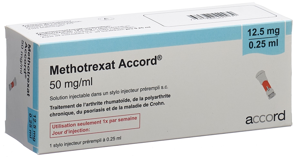 METHOTREXAT Accord 12.5mg/0.25ml sol inj stylo pré