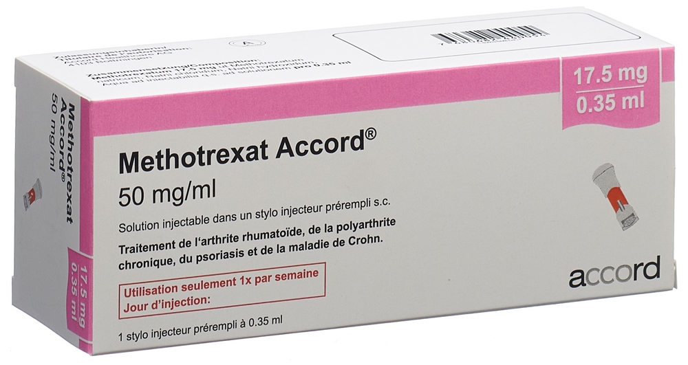 METHOTREXAT Accord 17.5mg/0.35ml sol inj stylo pré