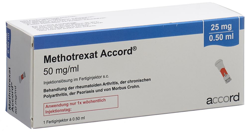 METHOTREXAT Accord 25 mg/0.5 ml sol inj stylo pré