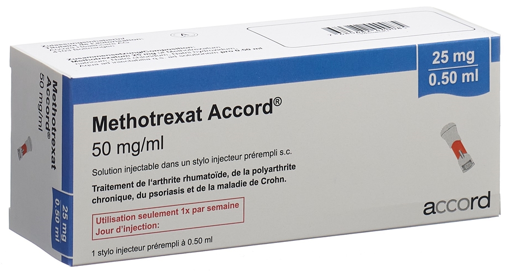 METHOTREXAT Accord 25 mg/0.5 ml sol inj stylo pré