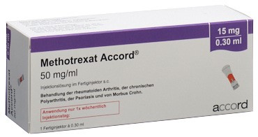 Methotrexat Accord 30 mg/0.6 ml, Injektionslösung im Fertiginjektor
