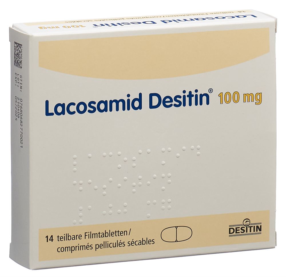 LACOSAMID Desitin cpr pell 100 mg 168 pce