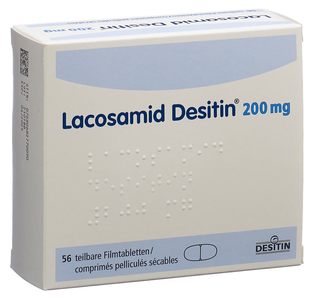LACOSAMID Desitin cpr pell 200 mg 56 pce