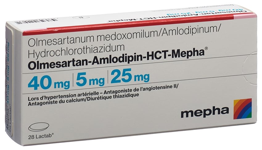 Olmesartan Amlodipin HCT Zentiva 40 mg/10 mg/12.5 mg, Filmtabletten
