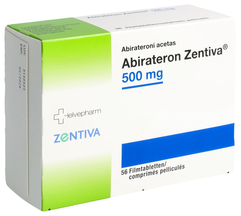 ABIRATERON Zentiva cpr pell 500 mg 56 pce