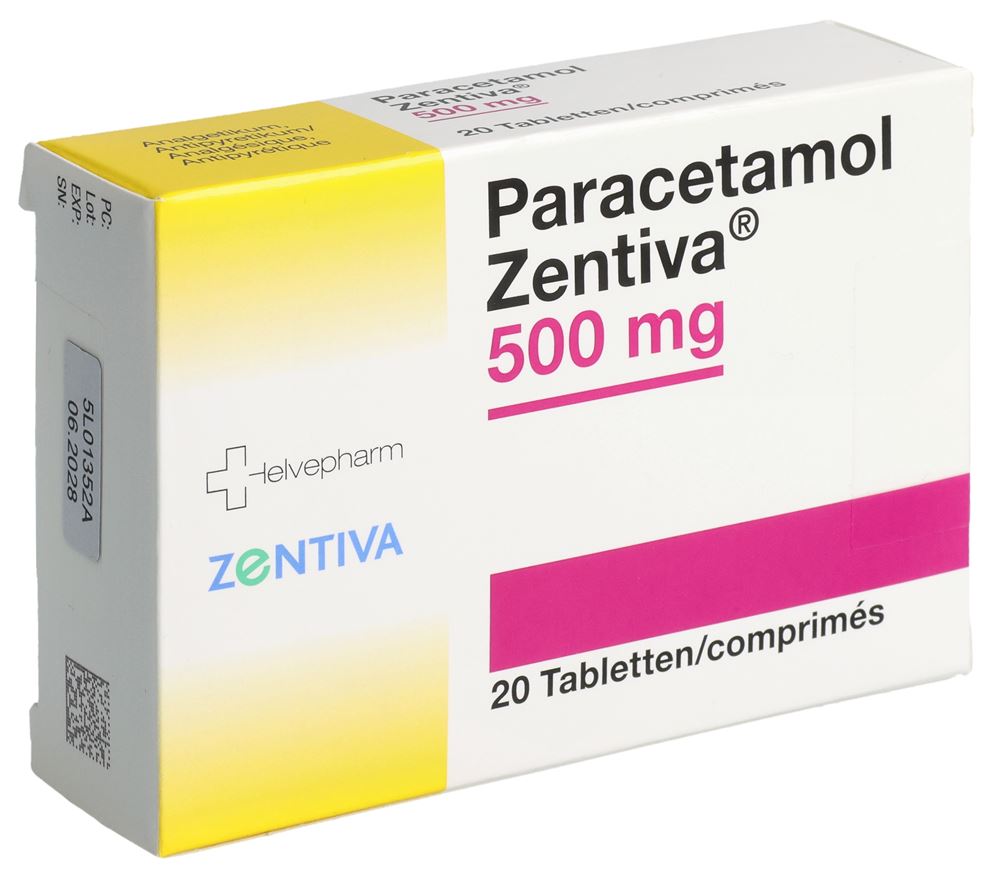 PARACETAMOL Zentiva cpr 500 mg 20 pce